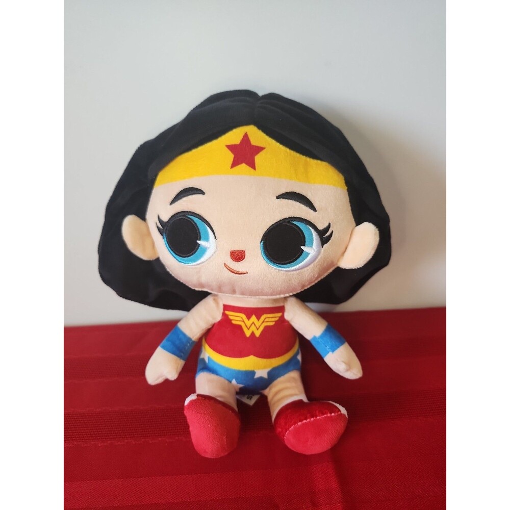 DC Comics Wonder Woman Plush Doll 9" Big Eyes Chibi Toy Super Hero